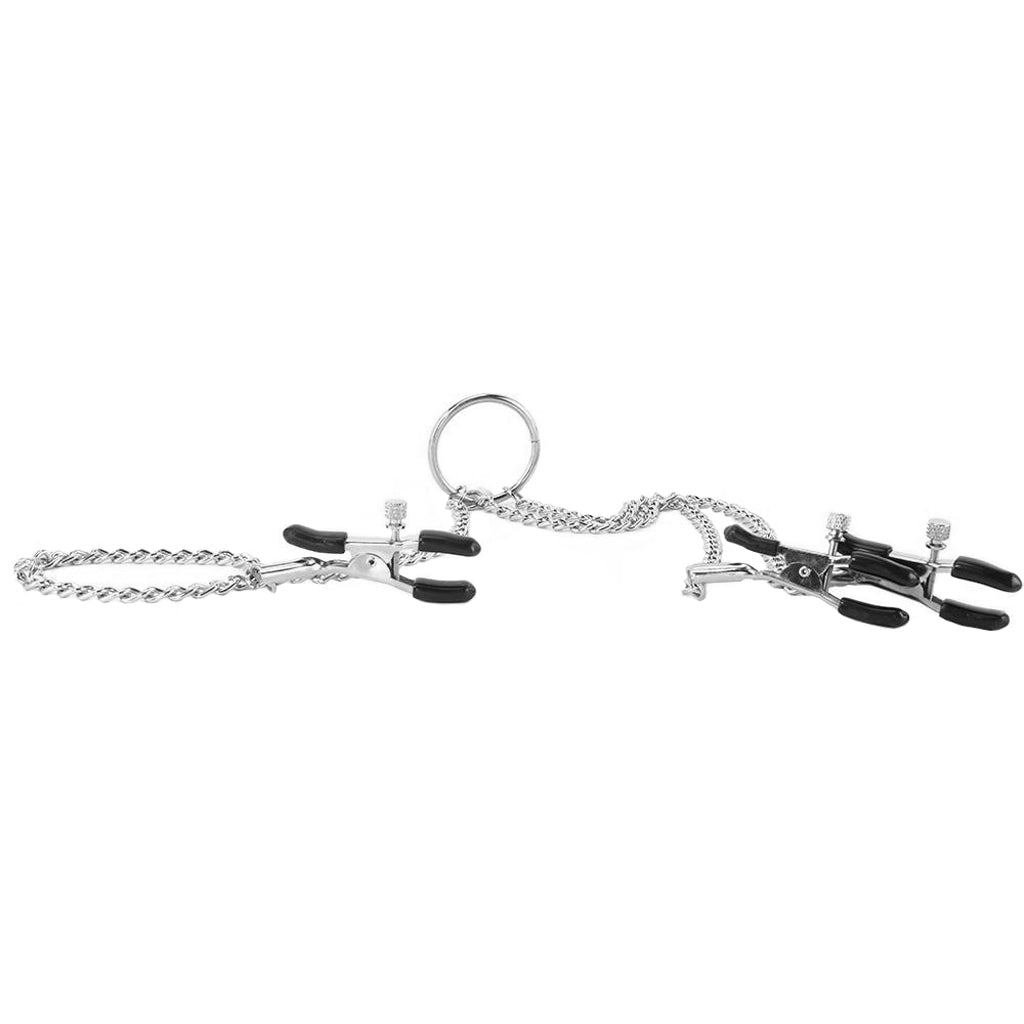 nipple play Triple Intimate Clamps in Silver by CalExotics