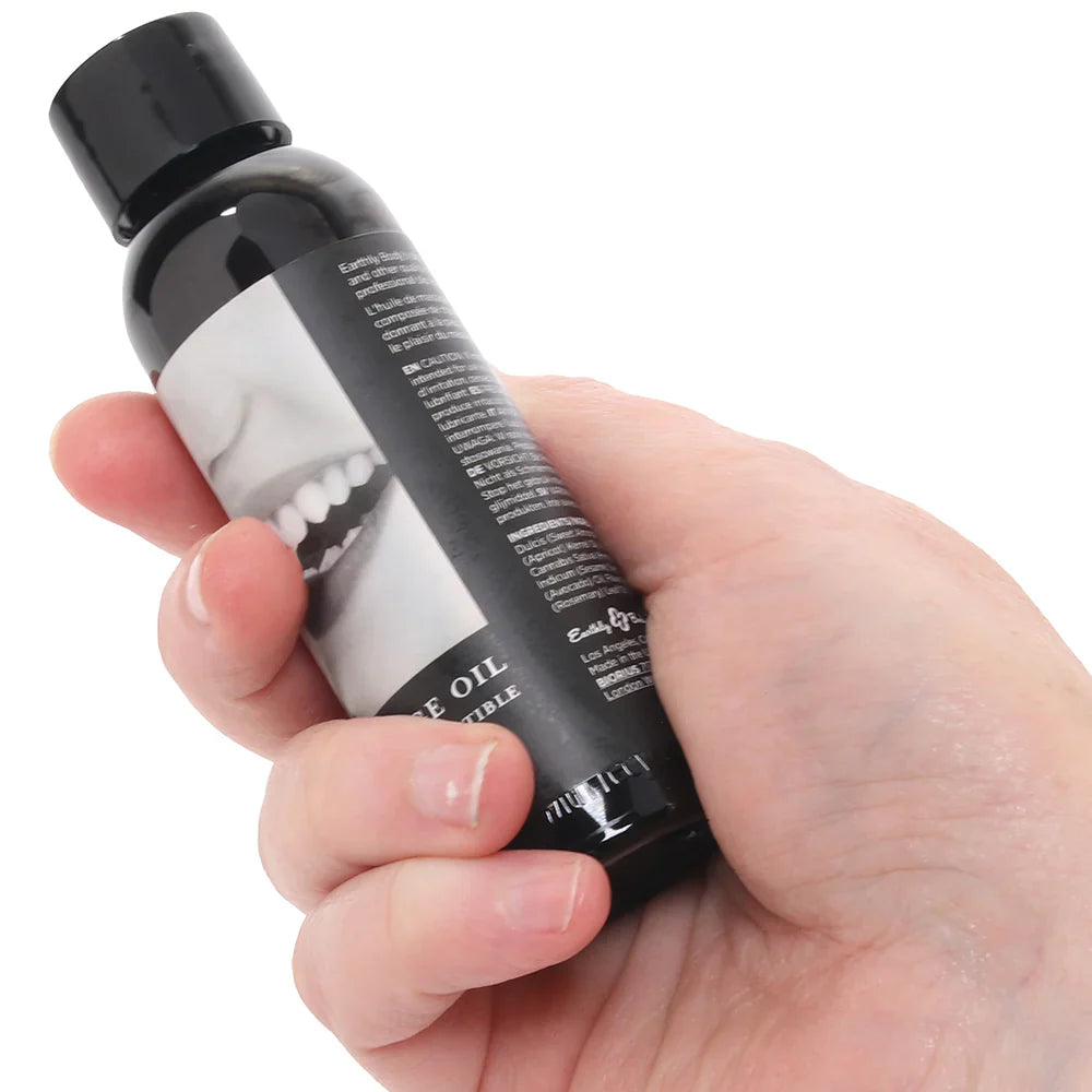 Edible Massage Oil 2oz/60ml in Cherry Burst – Heaven Boutique Toronto – side view