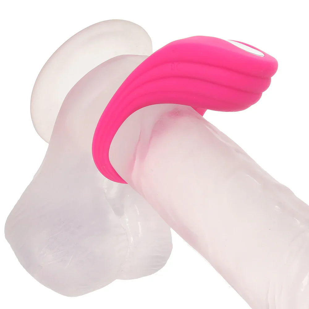 Silicone Remote Pleasure Vibrating C-Ring
