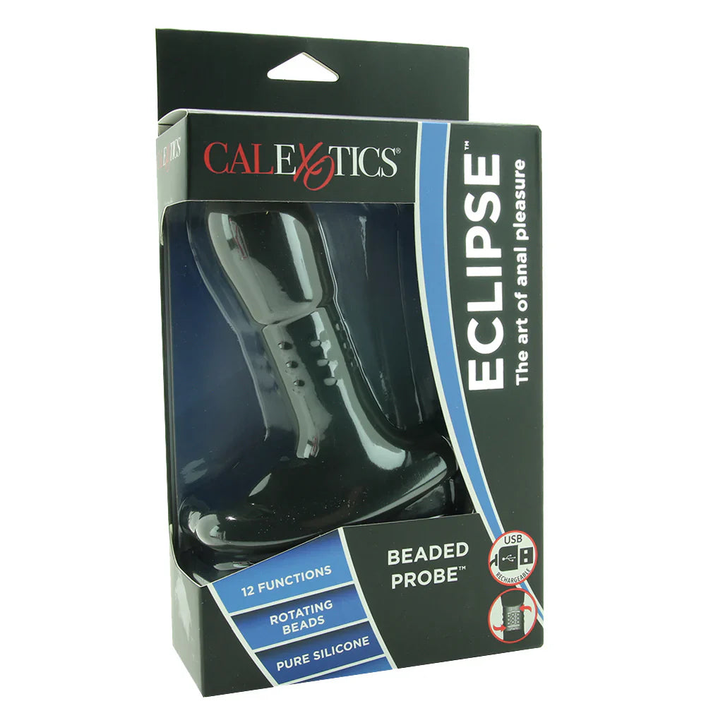 Eclipse Rechargeable Beaded Probe – Toronto adult store – close-up view