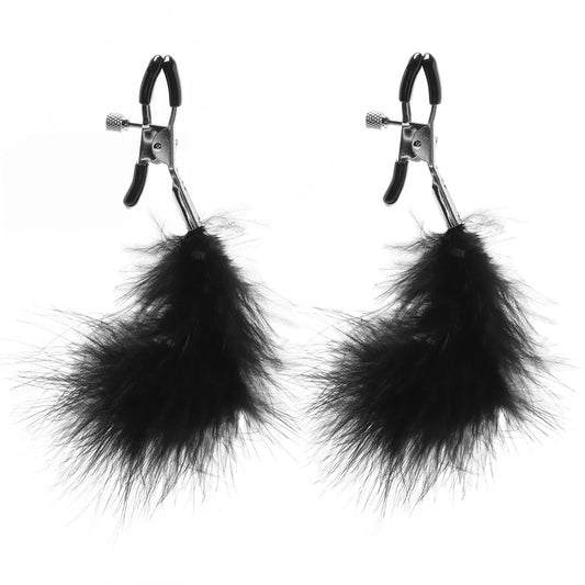 Feathered Nipple Clips — buy in Toronto | Heaven Boutique