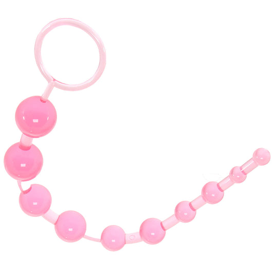 X-10 Anal Beads in Pink by CalExotics