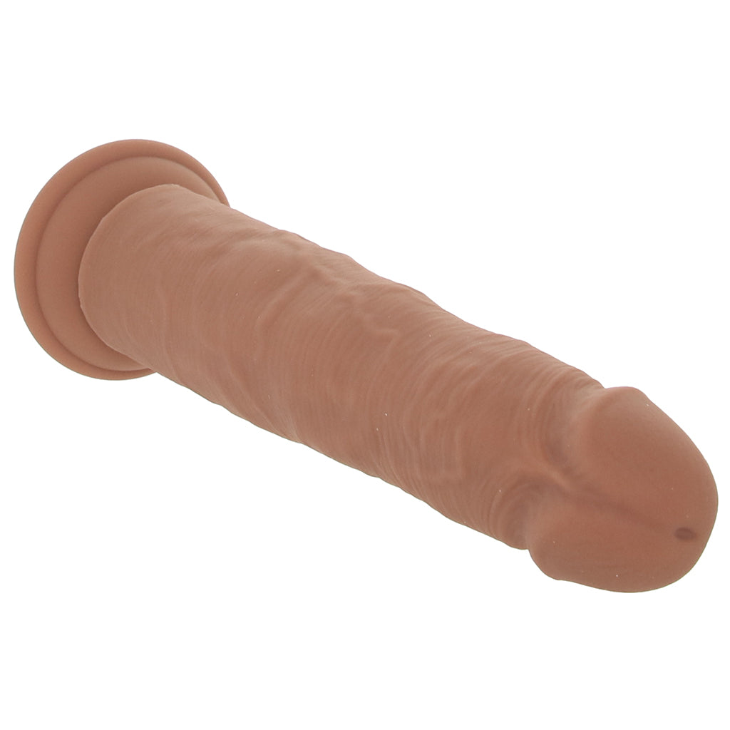 Silicone Studs Vibrating & Thrusting Dildo in Brown — Heaven Boutique Toronto 2