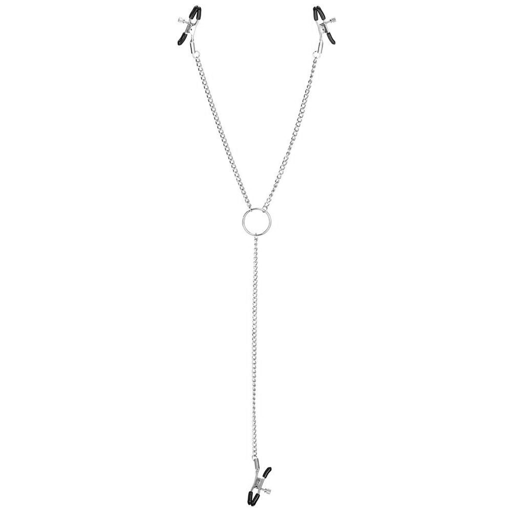 nipple play Triple Intimate Clamps in Silver by CalExotics
