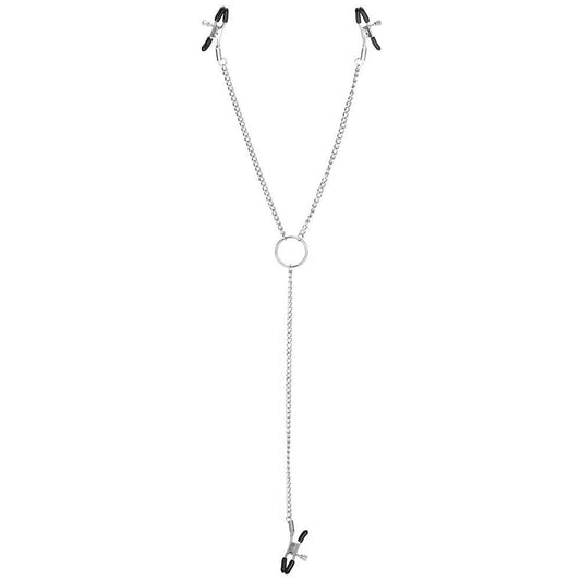nipple play Triple Intimate Clamps in Silver by CalExotics