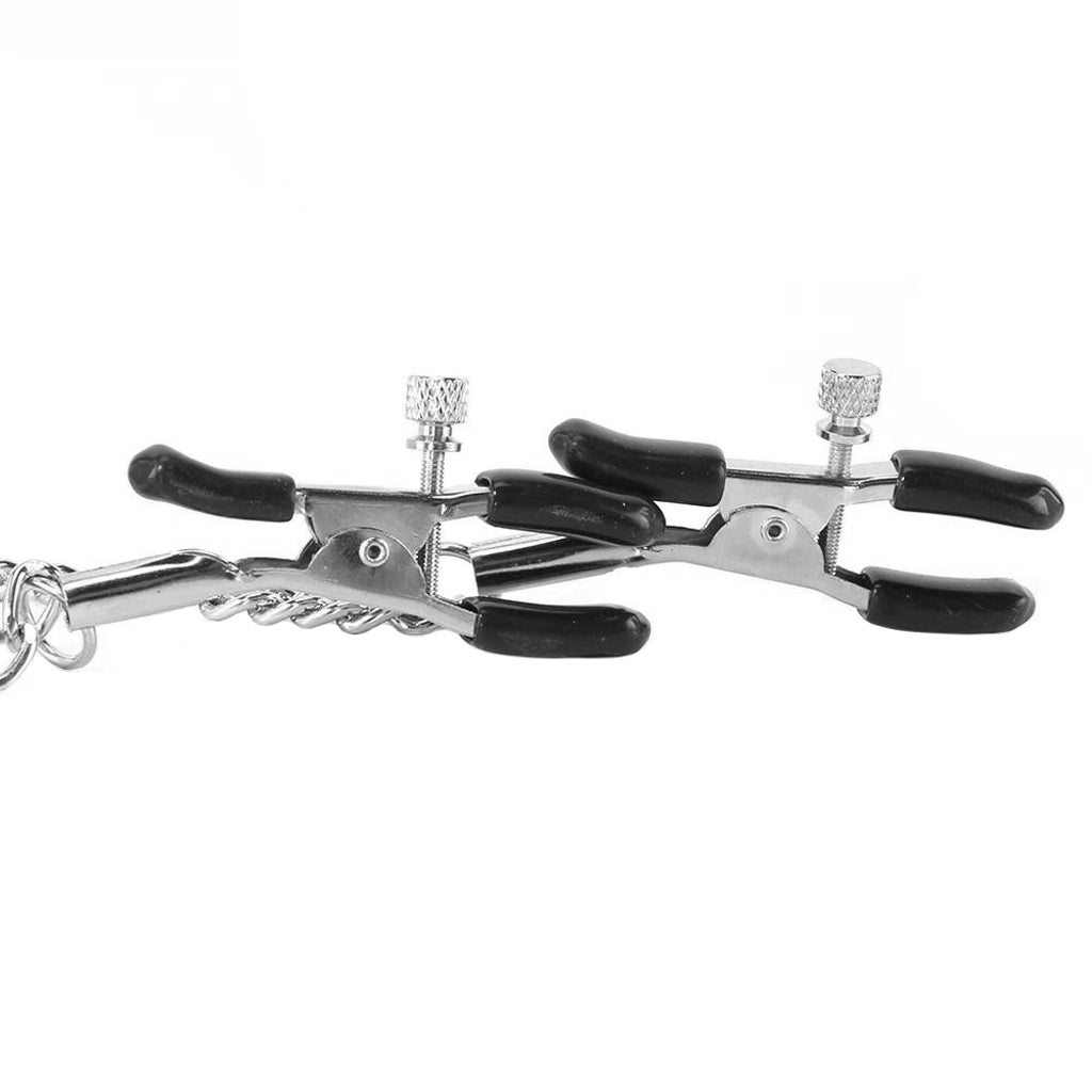 nipple play Triple Intimate Clamps in Silver by CalExotics