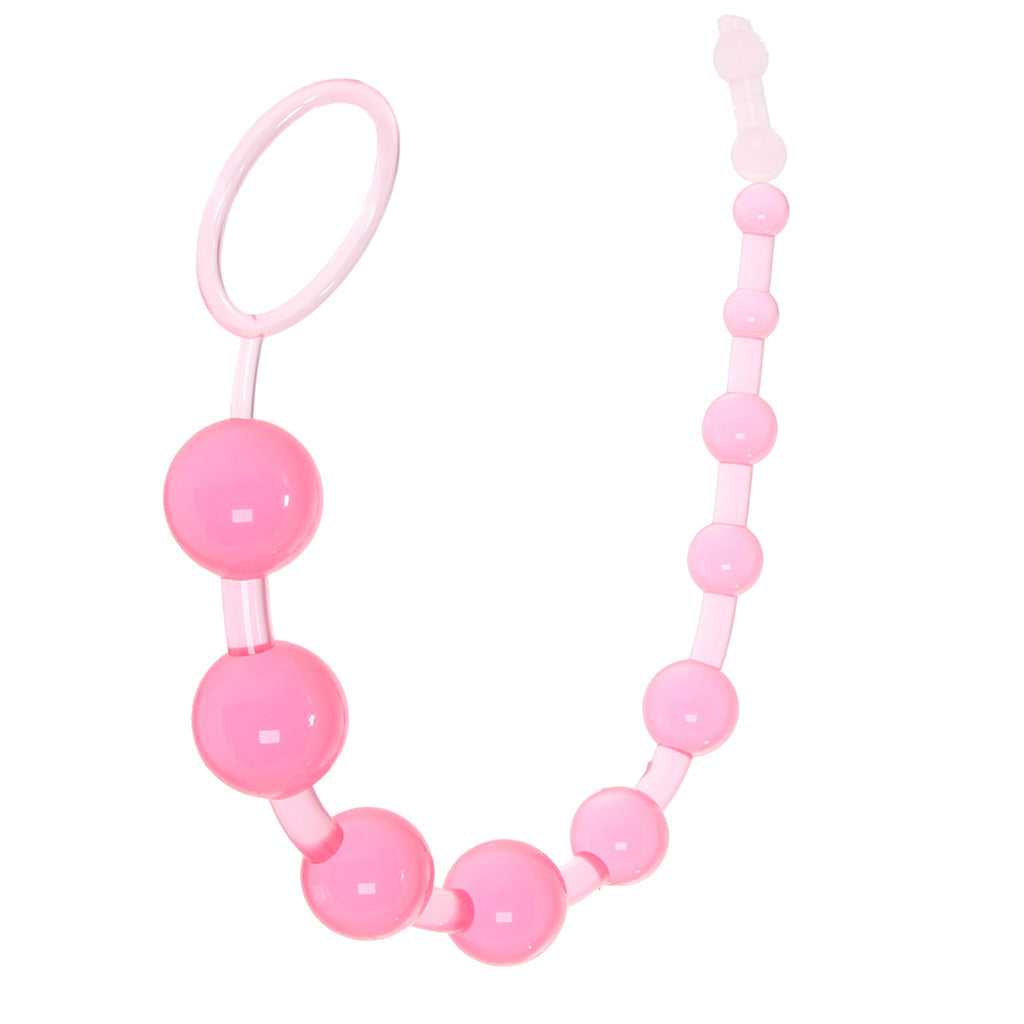 X-10 Anal Beads in Pink by CalExotics
