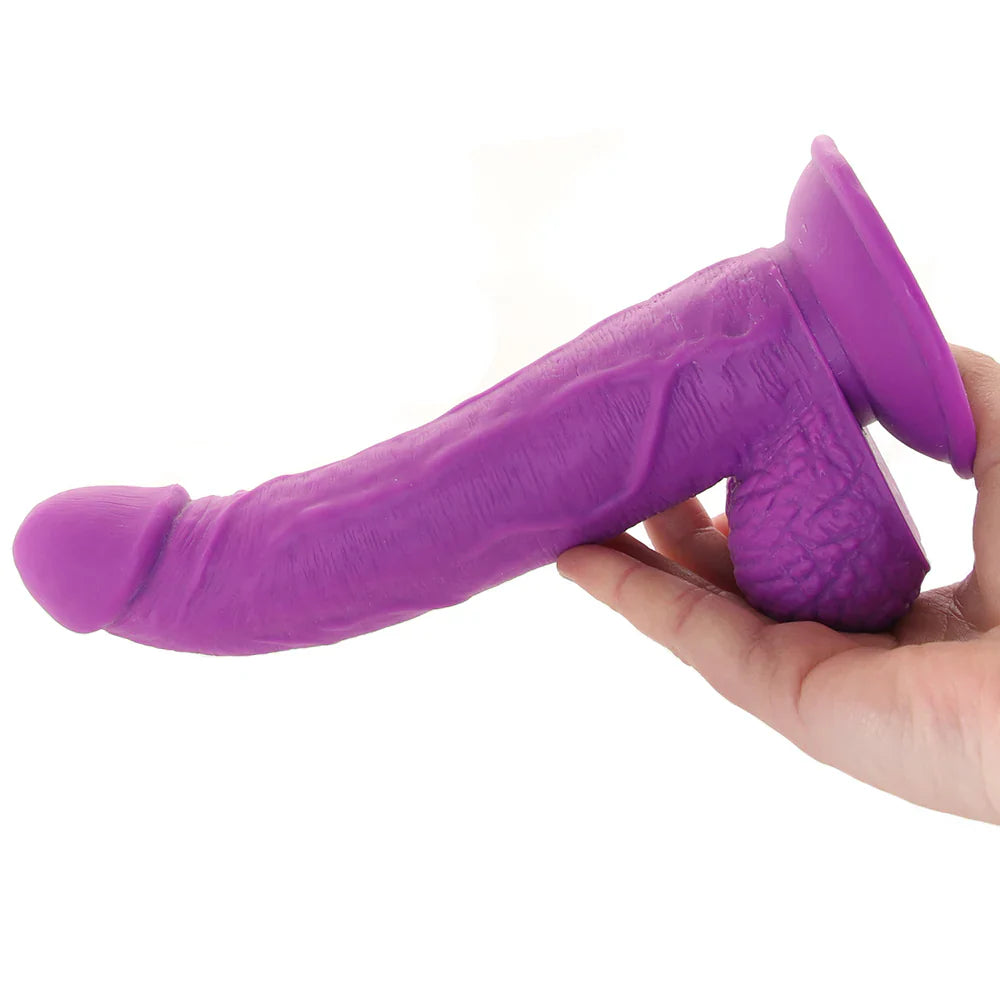 Pop Peckers 7.5 Inch Ballsy Dildo in Purple Toronto – product detail