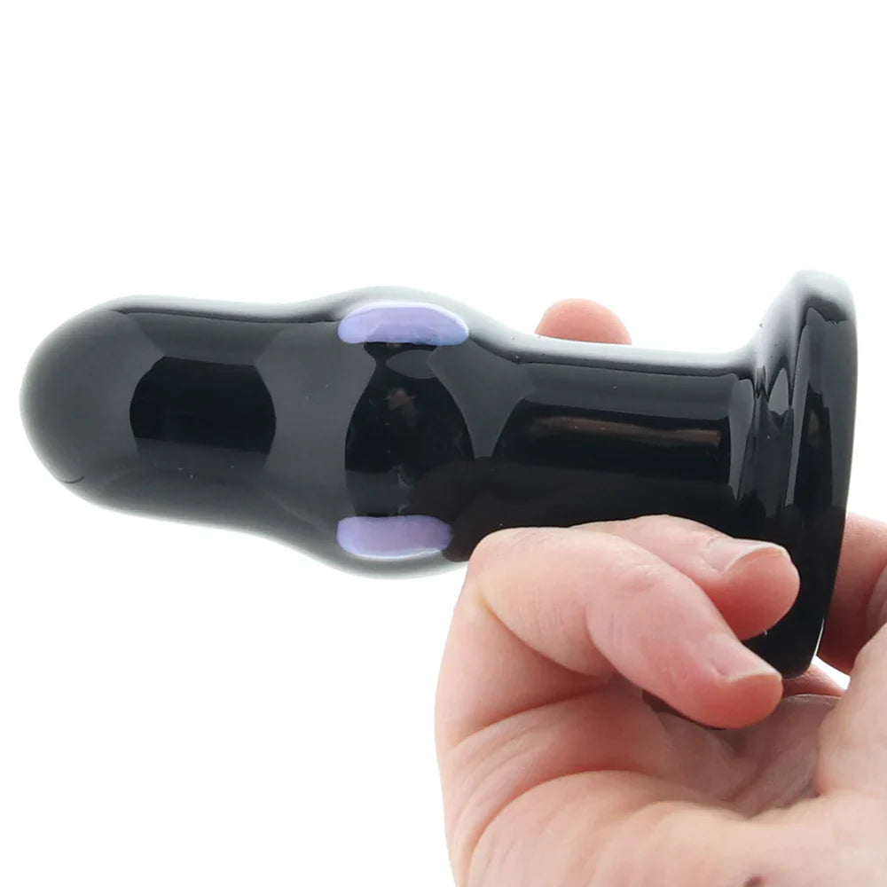 Adam & Eve Rear Rocker Vibrating Glass Anal Plug