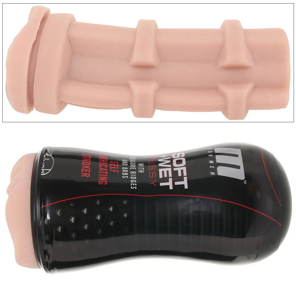 M For Men Soft + Wet Pussy in Pleasure Ridges & Orbs – Heaven Boutique Toronto – side view