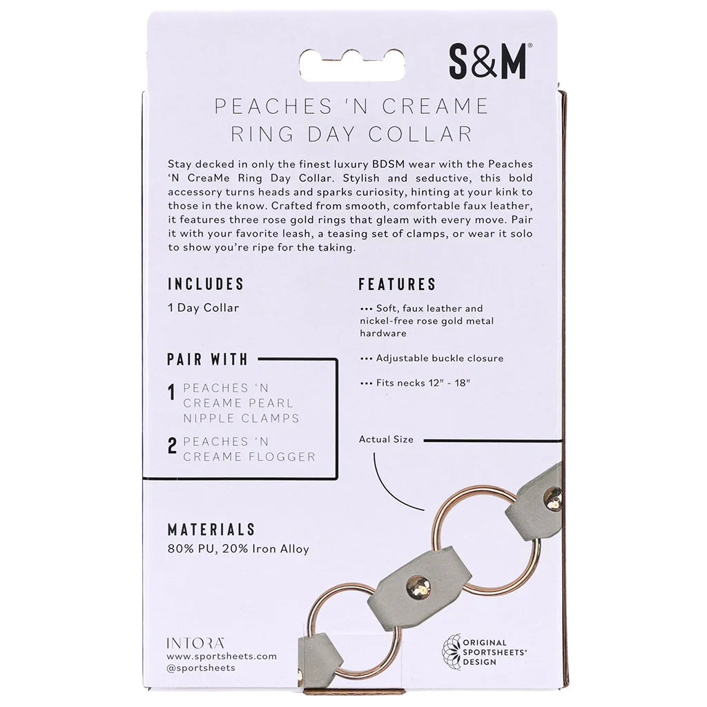 S&M Peaches 'n CreaMe Ring Day Collar