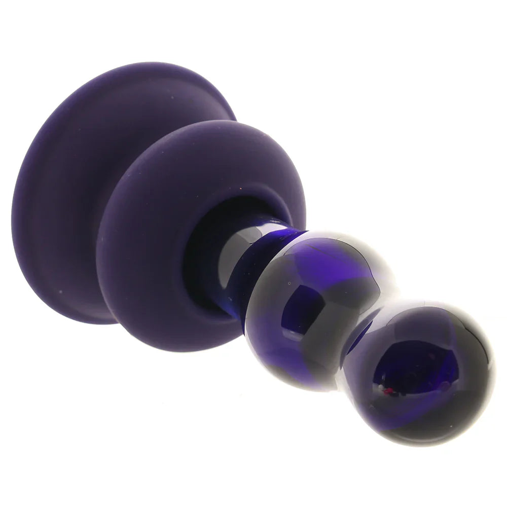 Icicles No.83 Vibrating Glass Plug in Purple – Toronto adult boutique – features