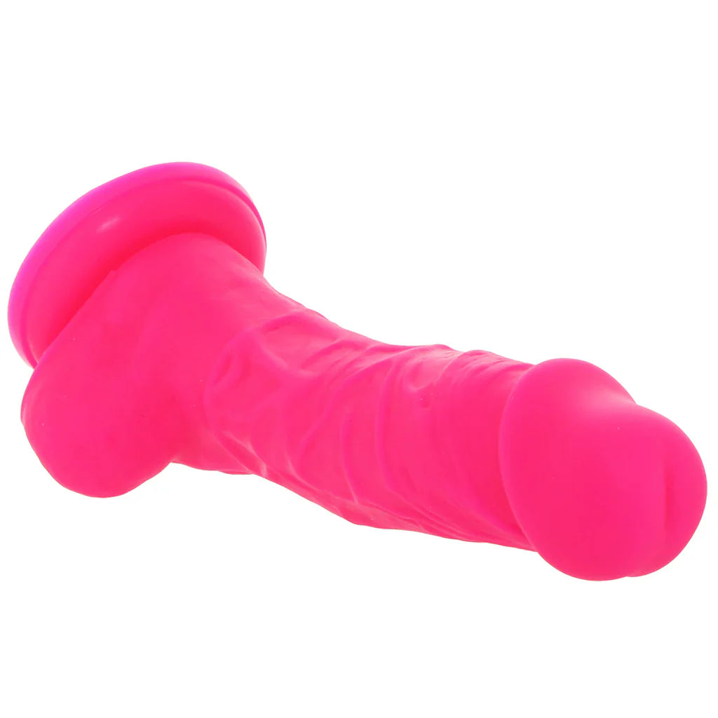 Small Silicone Colours Dildo in Pink