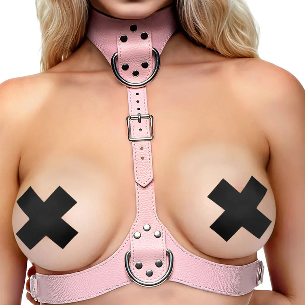 Master Series Vixen Chest Harness in Pink