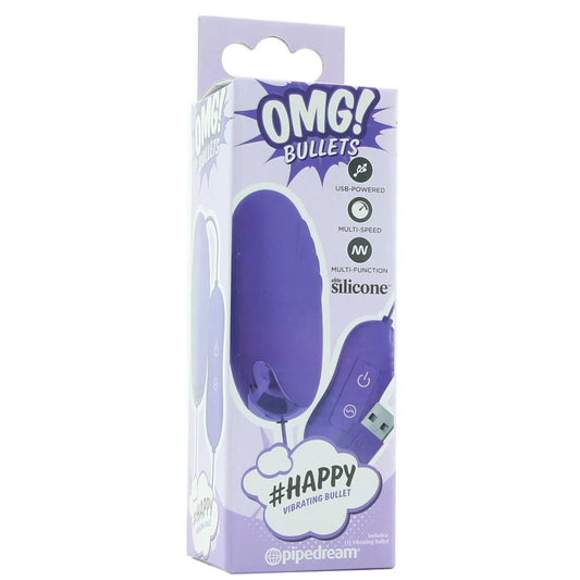 OMG! #HAPPY Vibrating Bullet Vibe in Purple — buy in Toronto | Heaven Boutique