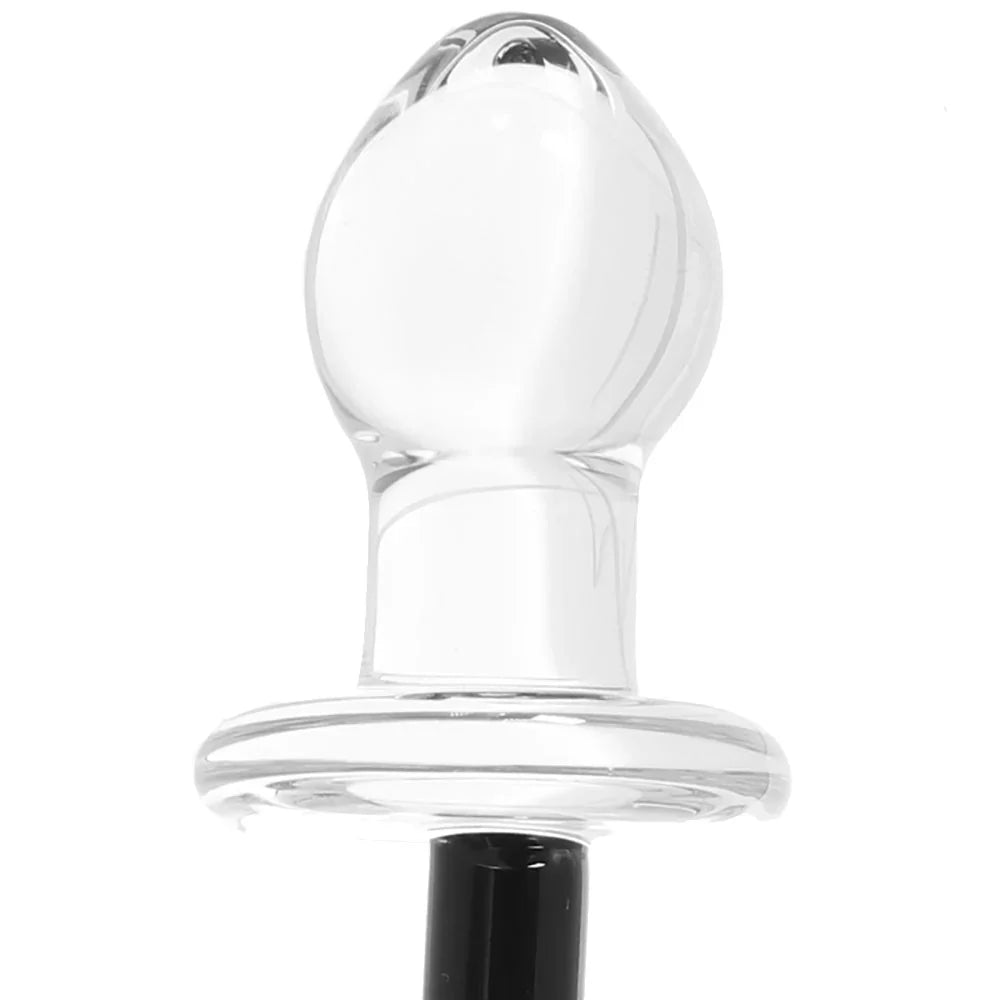 gläs Horse Tail Butt Plug – Heaven Boutique Toronto – side view