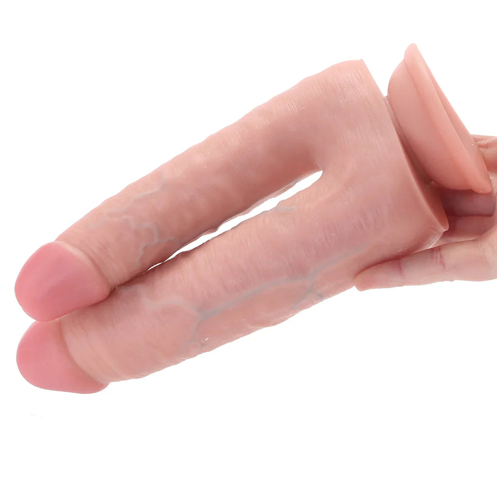 RealRock Double Trouble 7 and 8 Inch Double Dildo in Light Toronto – product detail