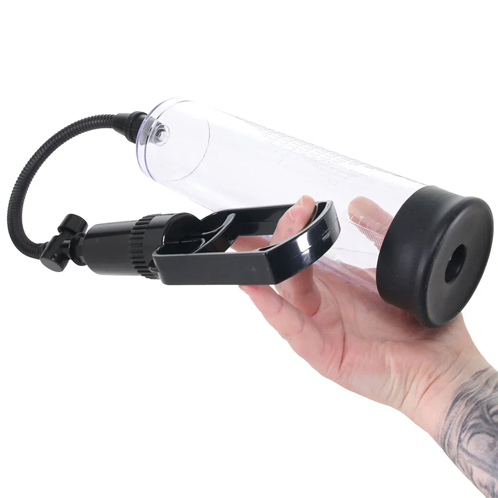 Pumped Basic Pump 2 in Clear – Toronto adult store – close-up view