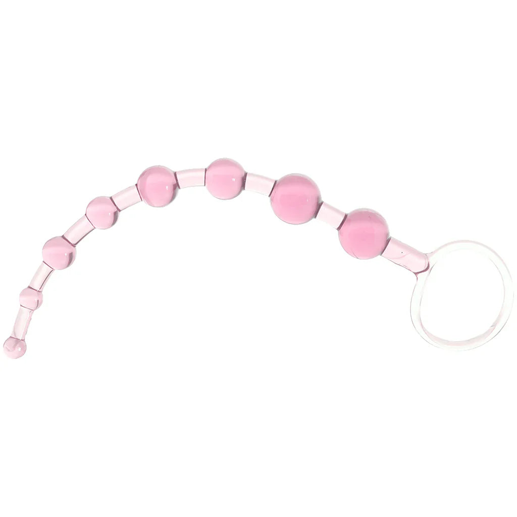 First Time Love Anal Beads in Pink – Heaven Boutique Toronto – side view