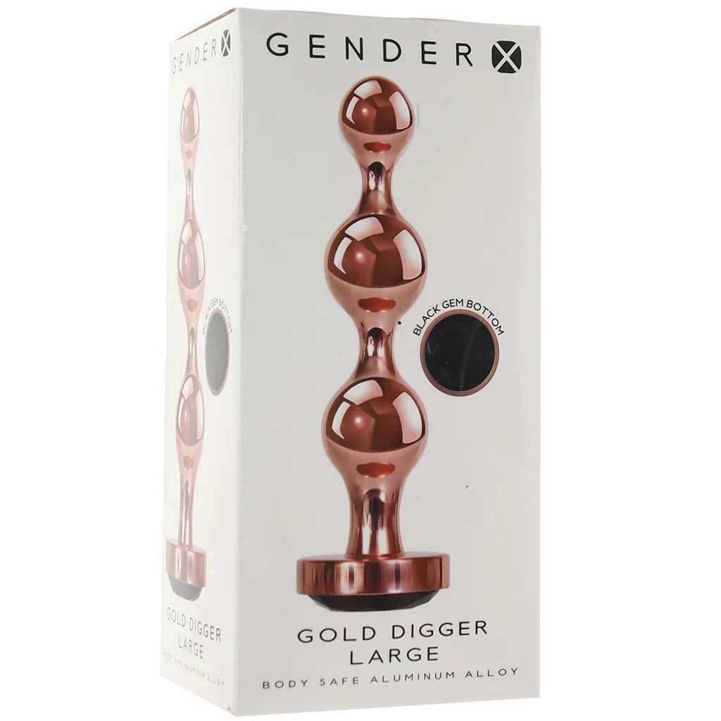 Gender X Gold Digger Beaded Plug - L