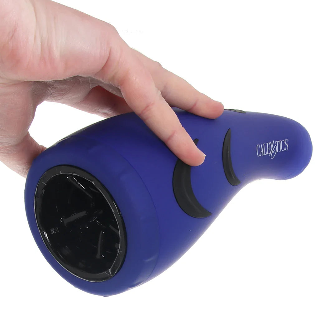 Apollo 30 Function Hydro Power Stroker in Blue – Heaven Boutique Toronto – side view