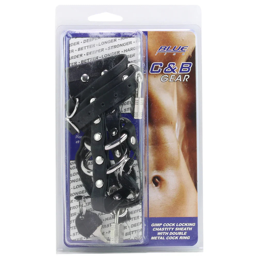 Blue Line Gimp Cock Chastity Sheath with C-Ring — buy in Toronto | Heaven Boutique