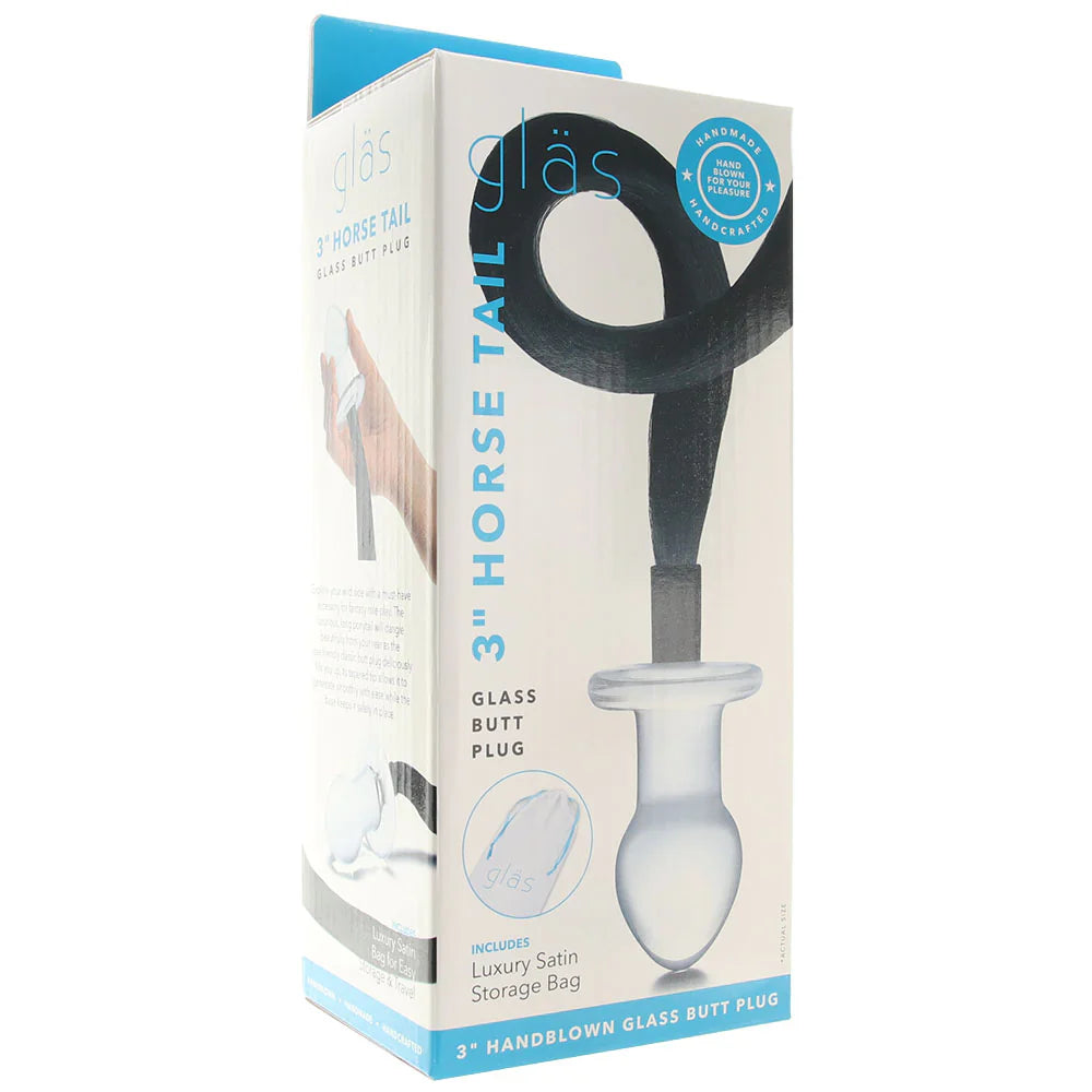 gläs Horse Tail Butt Plug — buy in Toronto | Heaven Boutique
