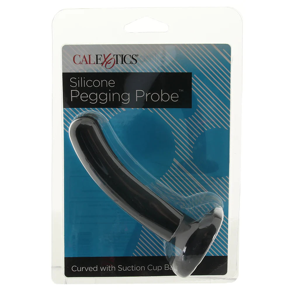 Silicone Pegging Probe in Black – Toronto adult store – close-up view