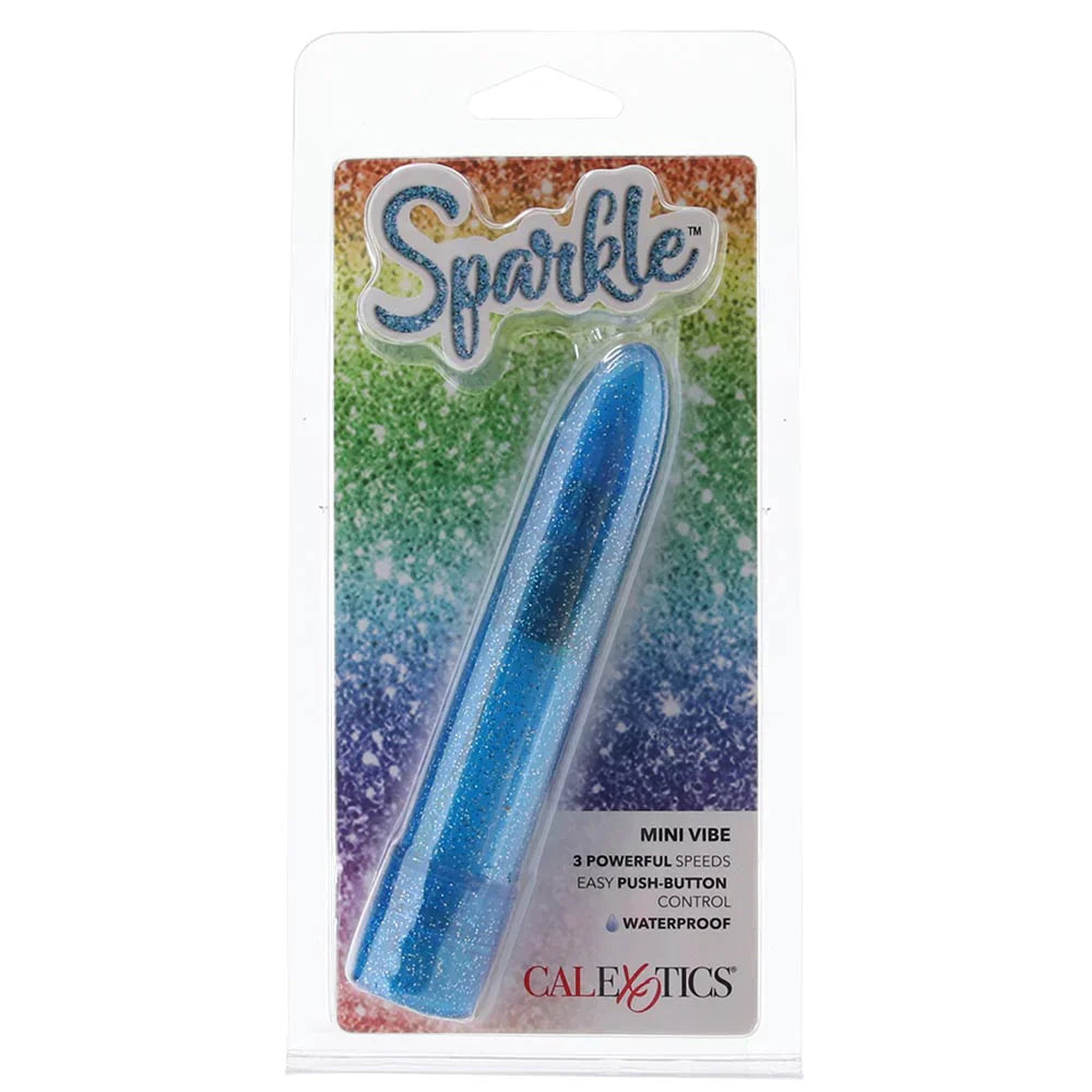 Sparkle Mini Vibe in Blue – Toronto adult store – close-up view