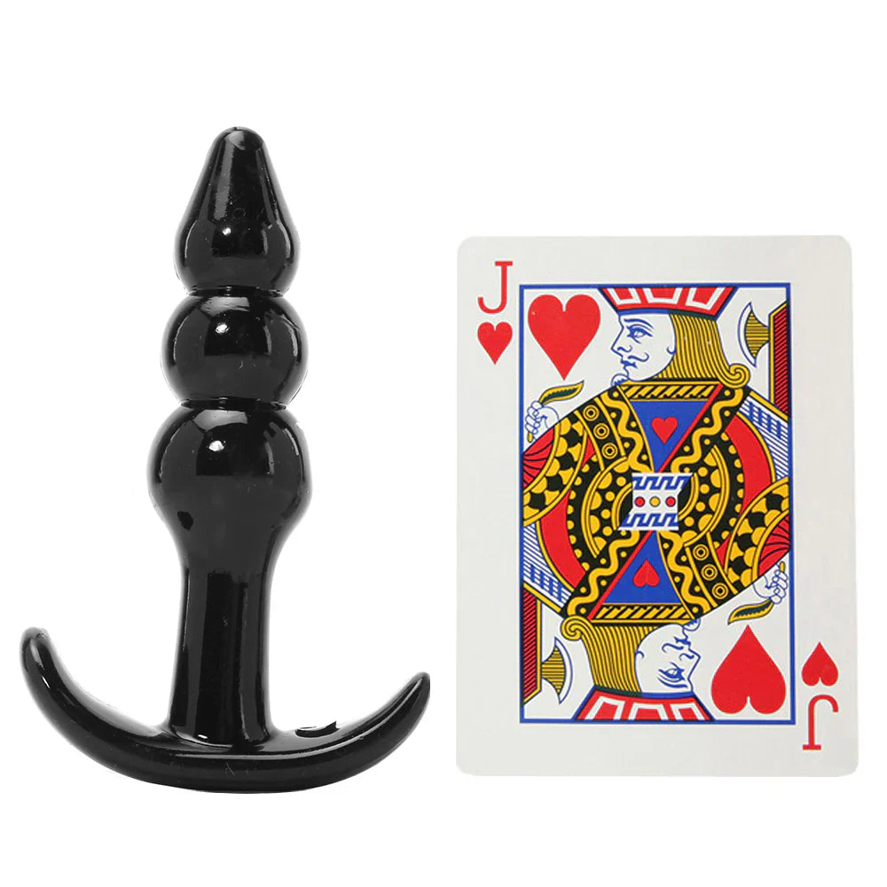 Jelly Rancher Ripple T Butt Plug in Black
