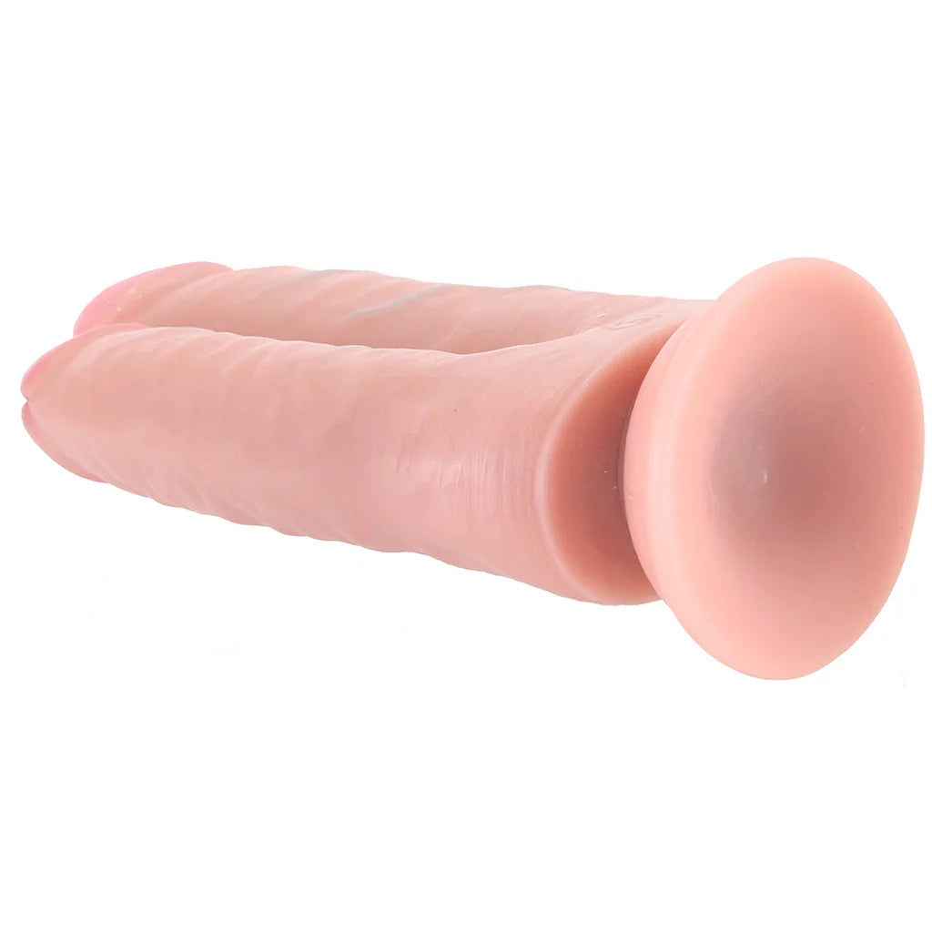 RealRock Double Trouble 5 and 6 Inch Double Dildo in Light