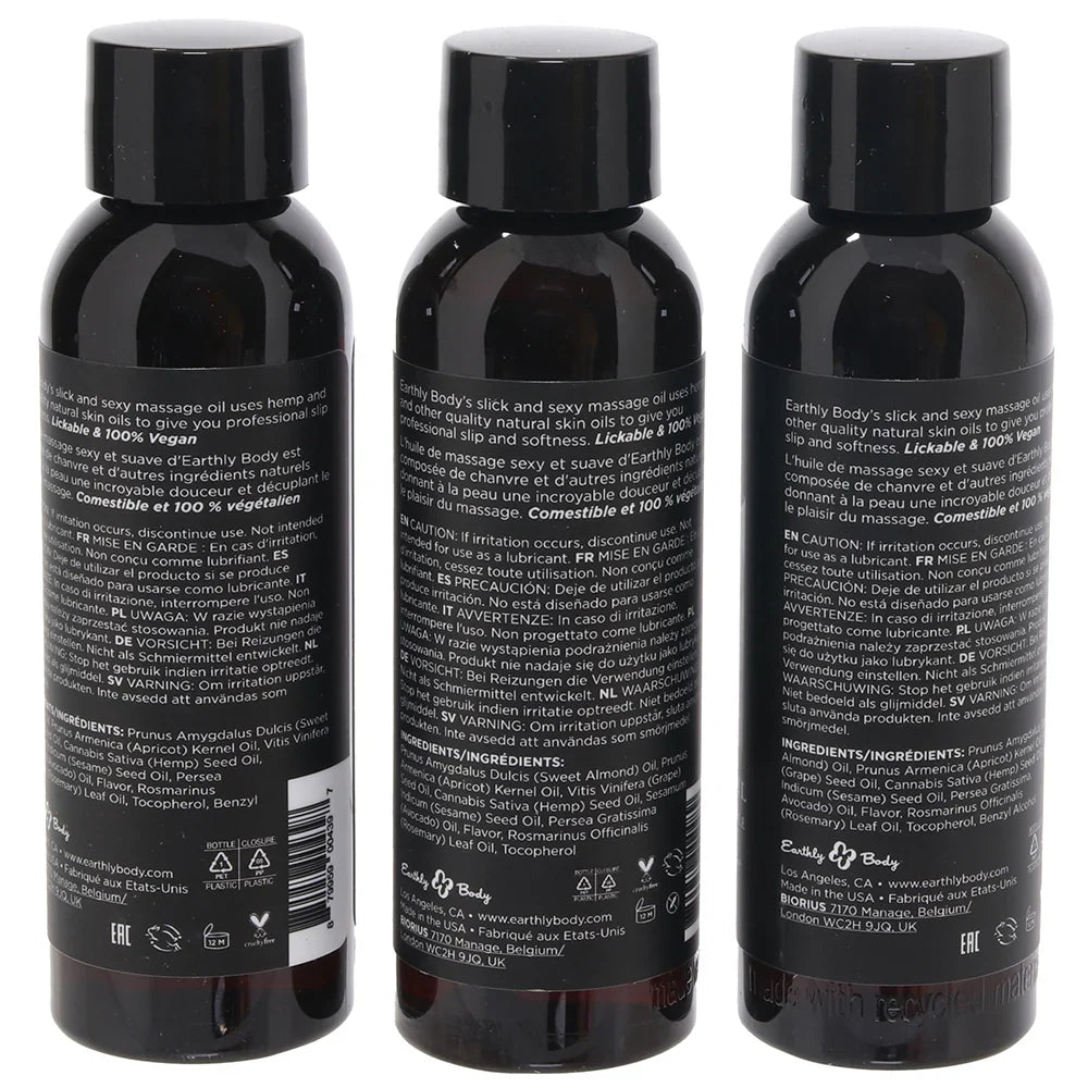 Edible Massage Oil Gift Set in Tropical
