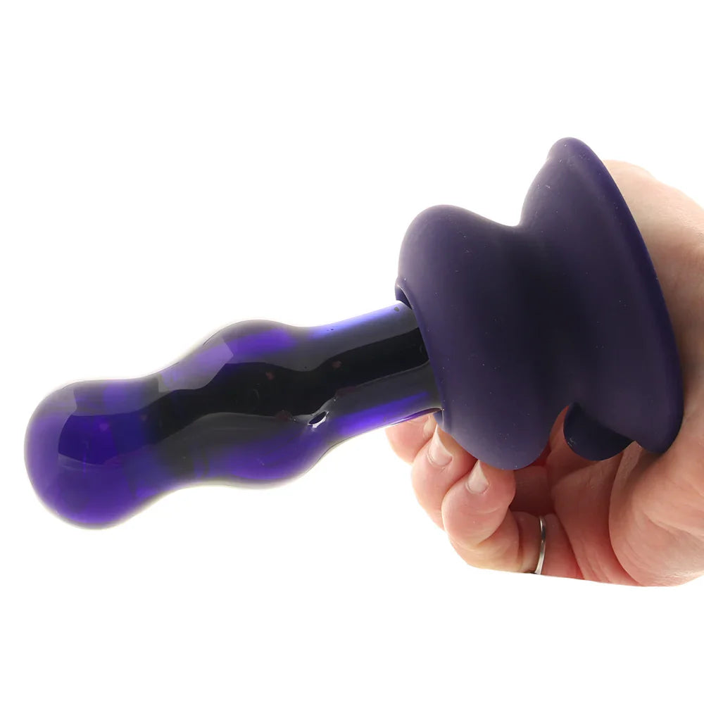Icicles No.83 Vibrating Glass Plug in Purple Toronto – product detail