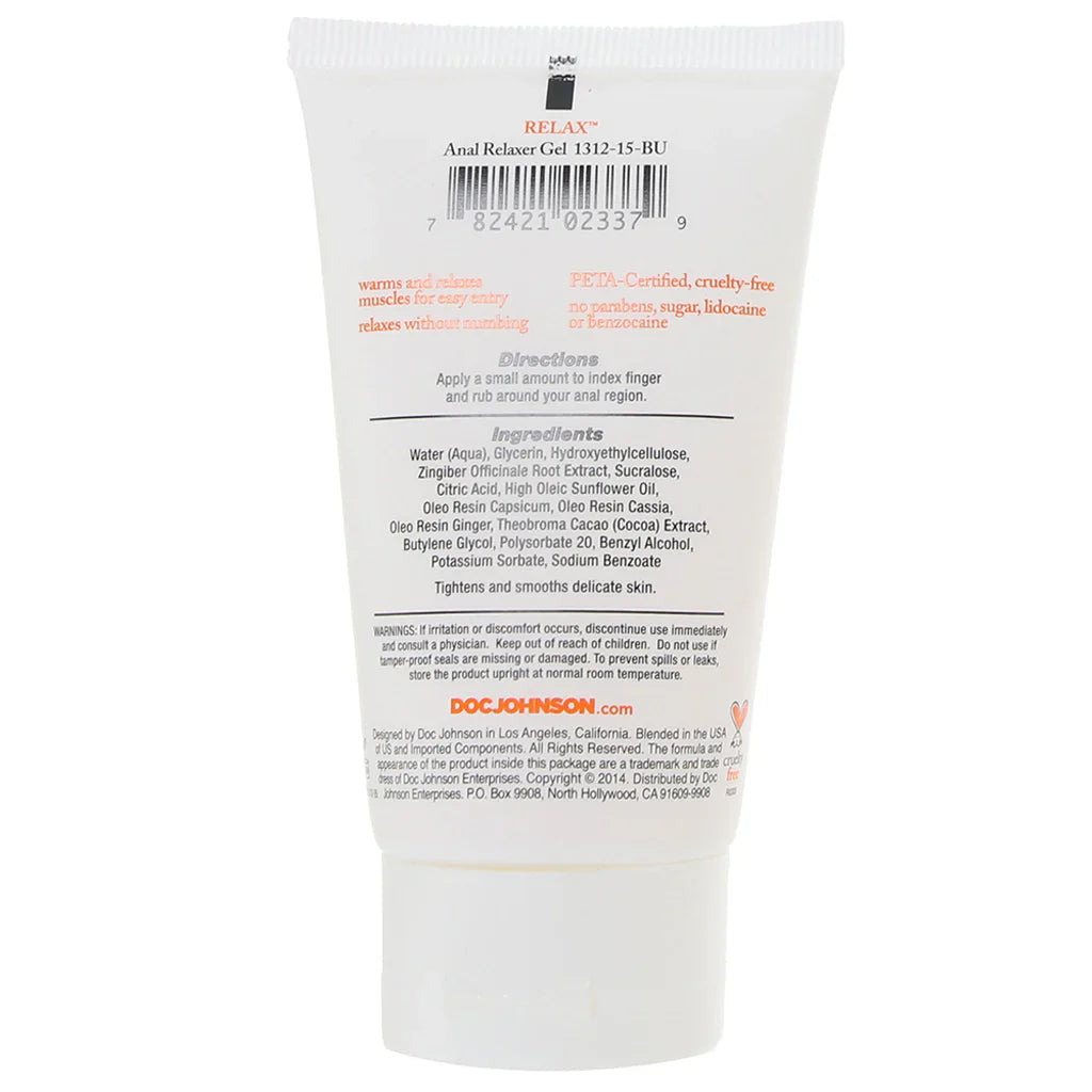 Relax Anal Relaxer in 2oz/56g - 2oz/56g