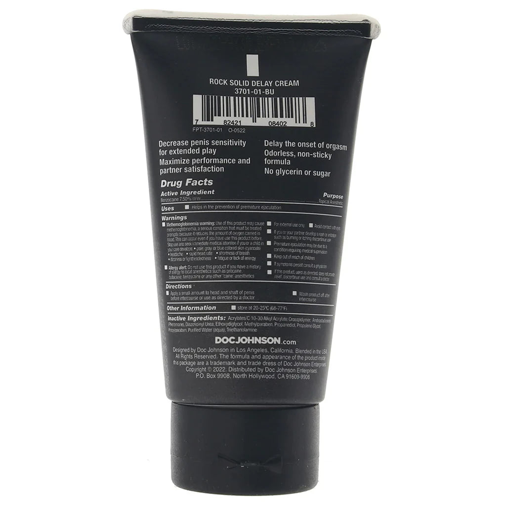 Rock Solid Delay Cream in 2oz - 2oz – Toronto adult boutique – features