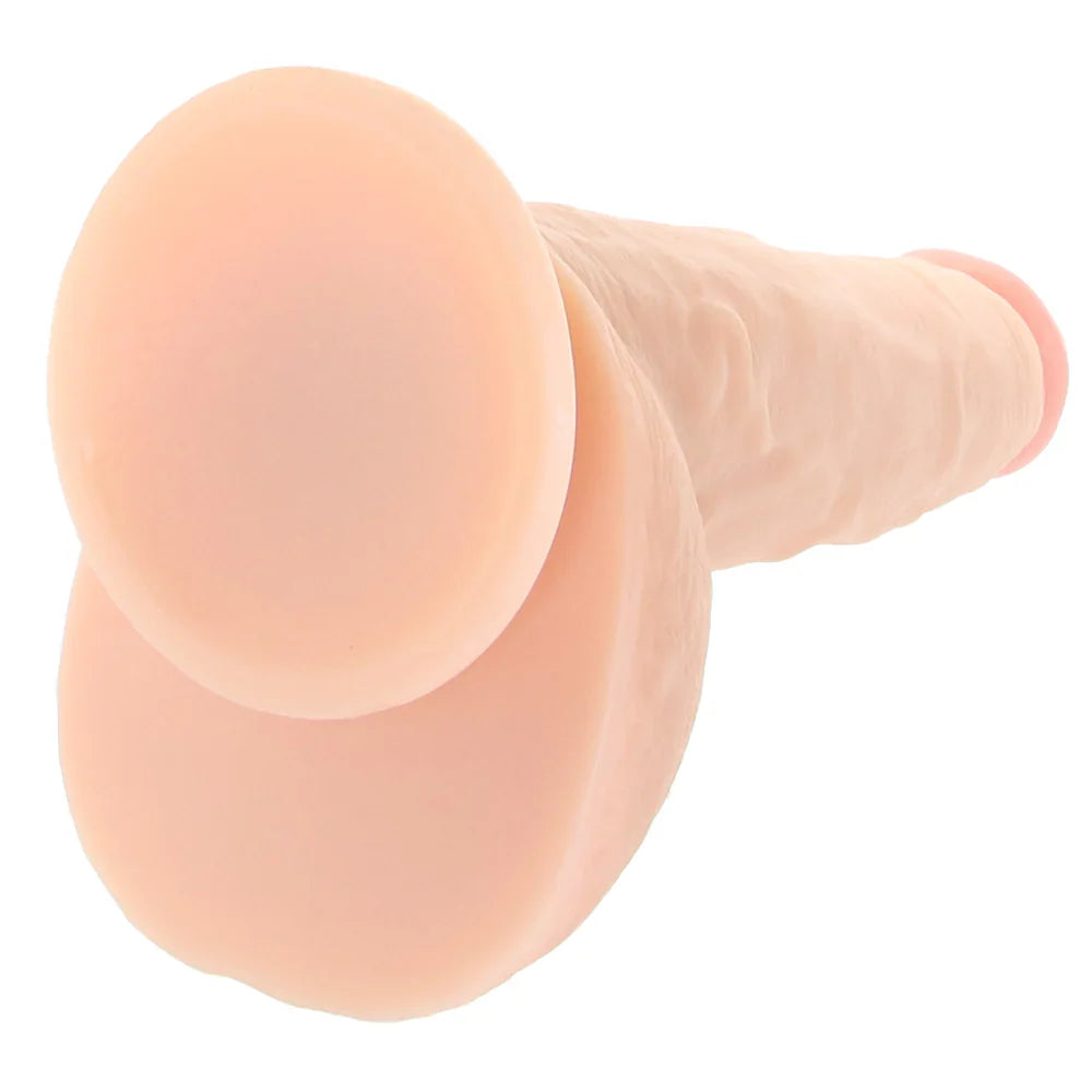 Master Cock Beefy Brad 9 Inch Ballsy Dildo in Light – Toronto adult store – close-up view