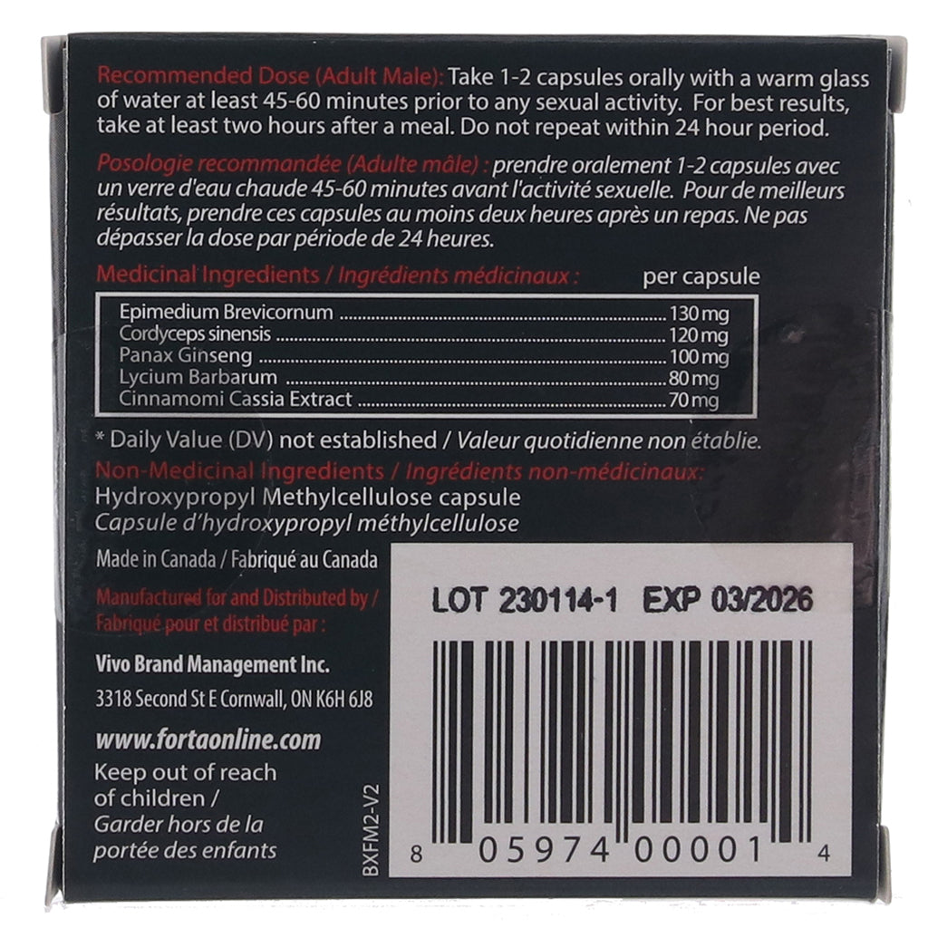 Forta for Men Enhancing Supplement 2 Pack — Heaven Boutique Toronto 2