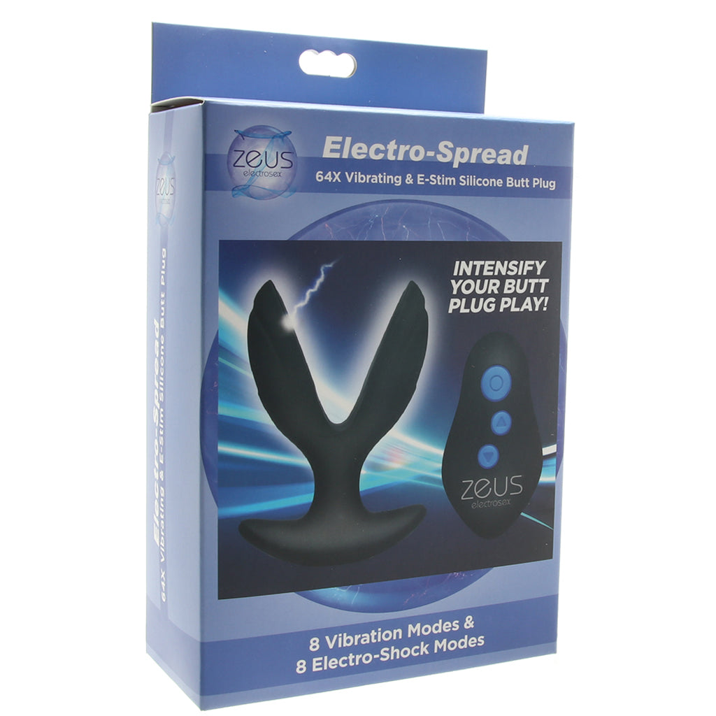 Zeus Electro-Spread Vibrating E-Stim Butt Plug — Heaven Boutique Toronto 6