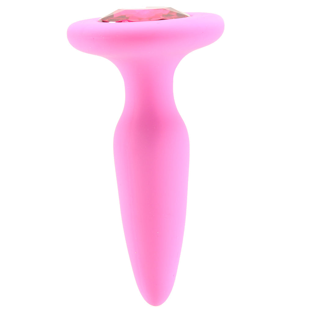 Glams Mini Pink Gem Silicone Butt Plug — Heaven Boutique Toronto 2