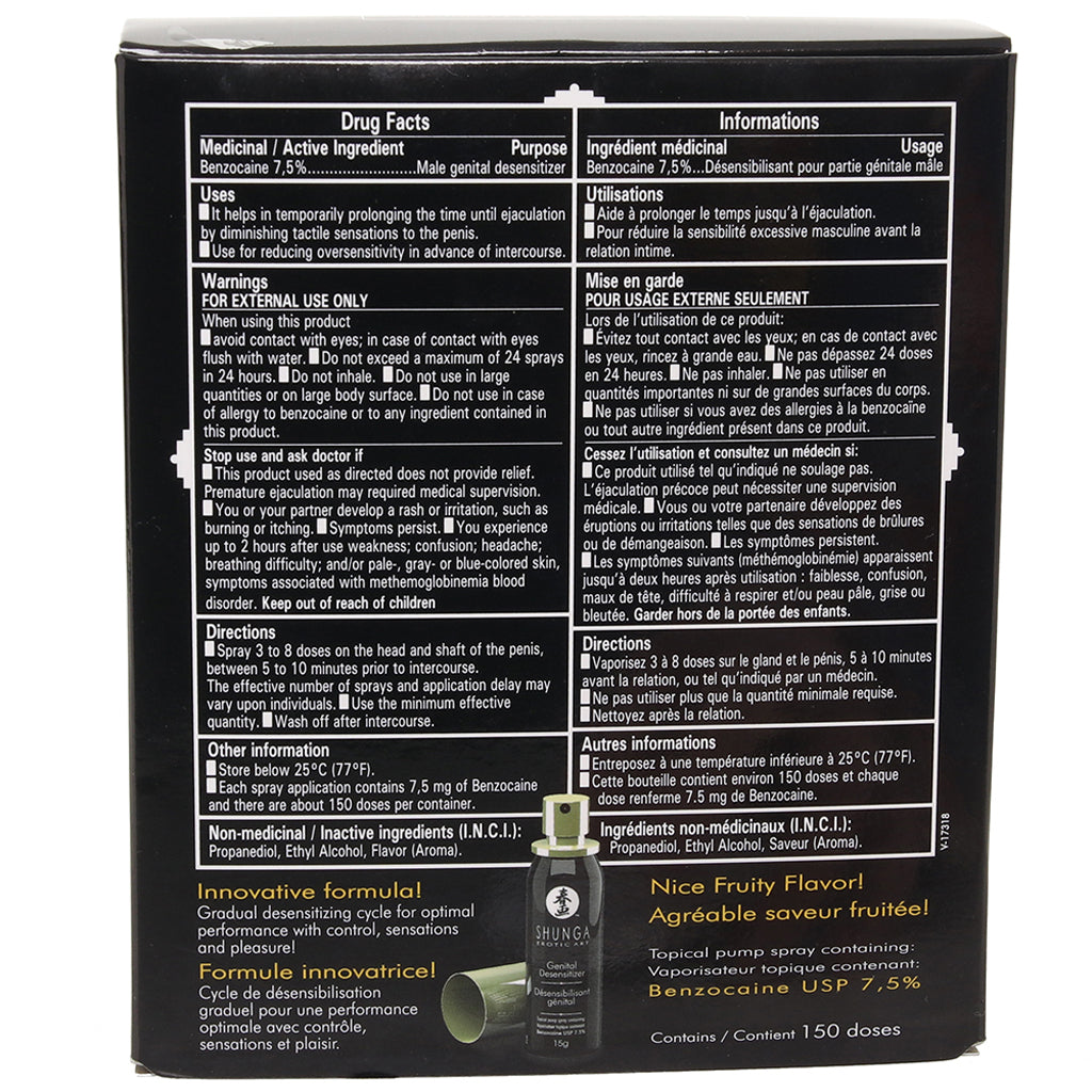 Shunga Desensitizer Spray for Men — Heaven Boutique Toronto 5