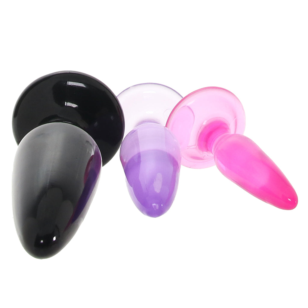 Jelly Rancher Anal Trainer Pleasure Plugs Kit – Toronto adult store – close-up view
