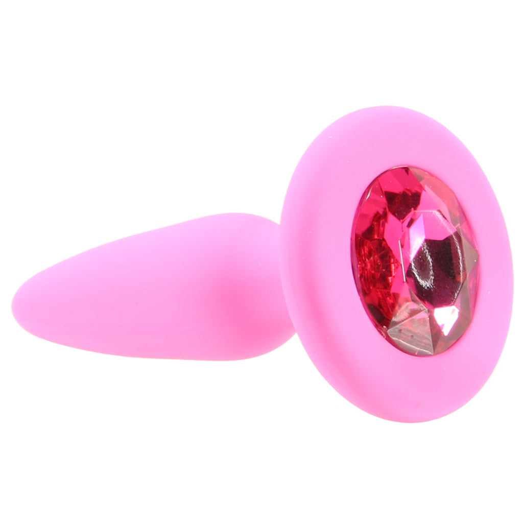 Glams Mini Pink Gem Silicone Butt Plug — Heaven Boutique Toronto 5