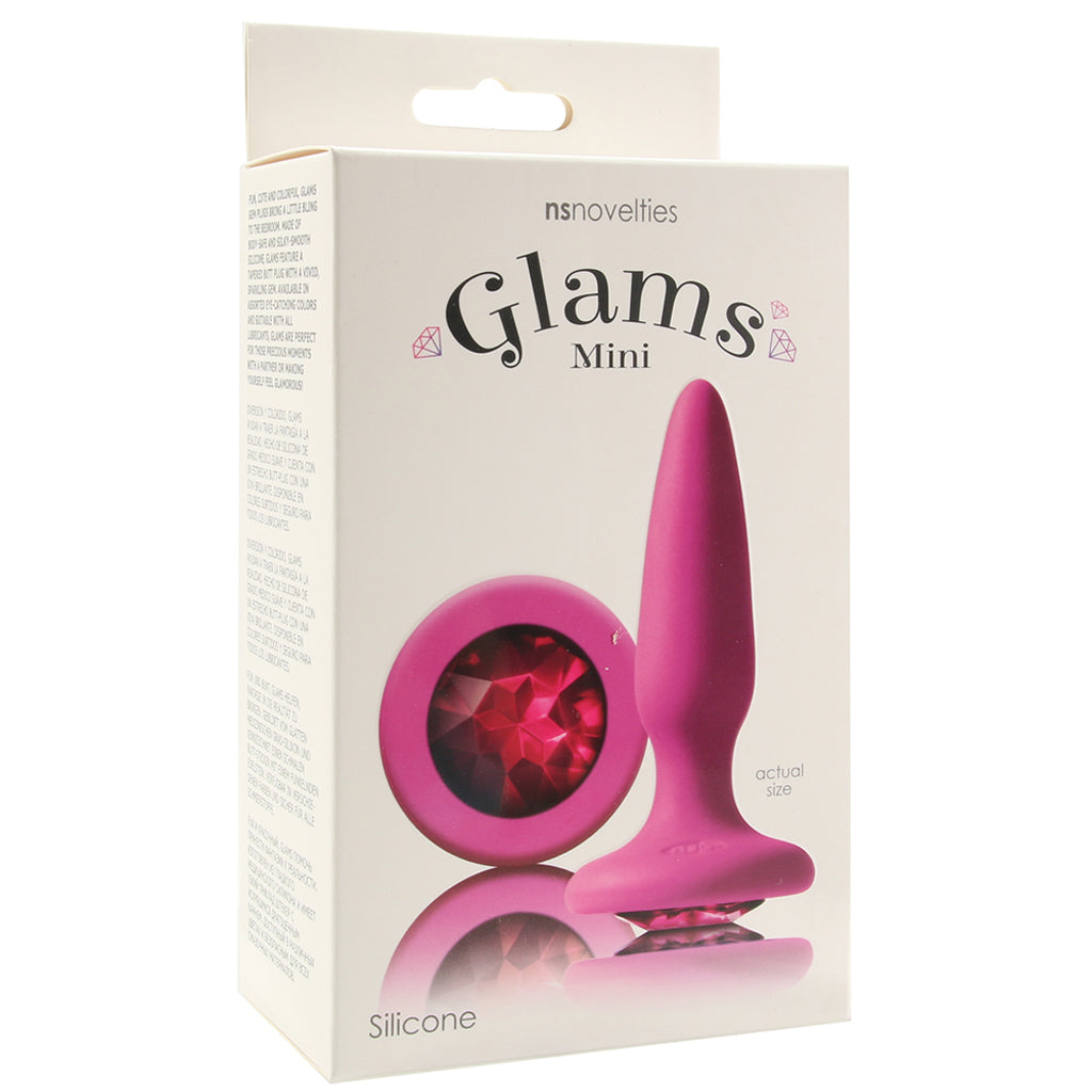 Glams Mini Pink Gem Silicone Butt Plug — Heaven Boutique Toronto 6
