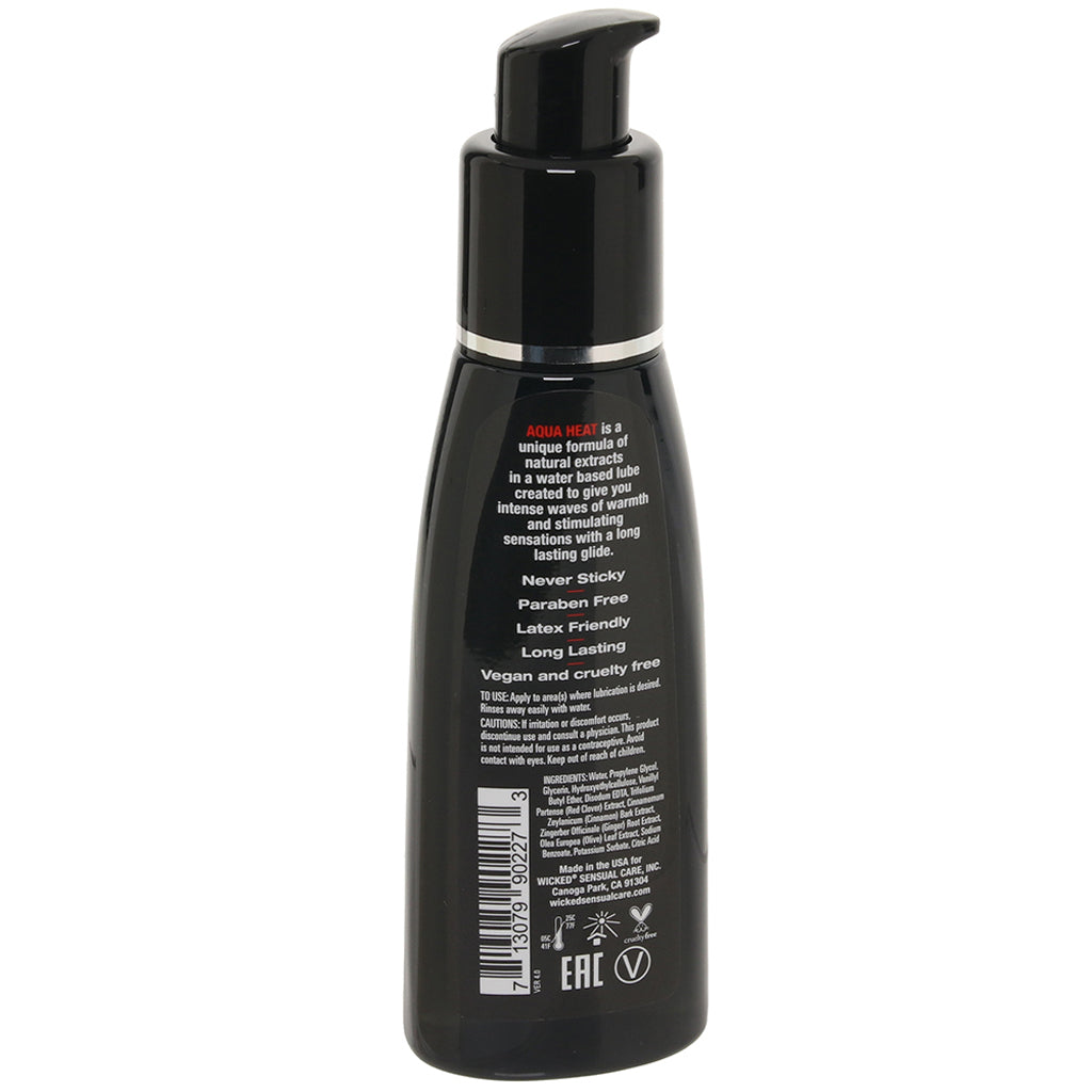 Aqua Heat Lube 2oz/60ml in Warming — Heaven Boutique Toronto 6