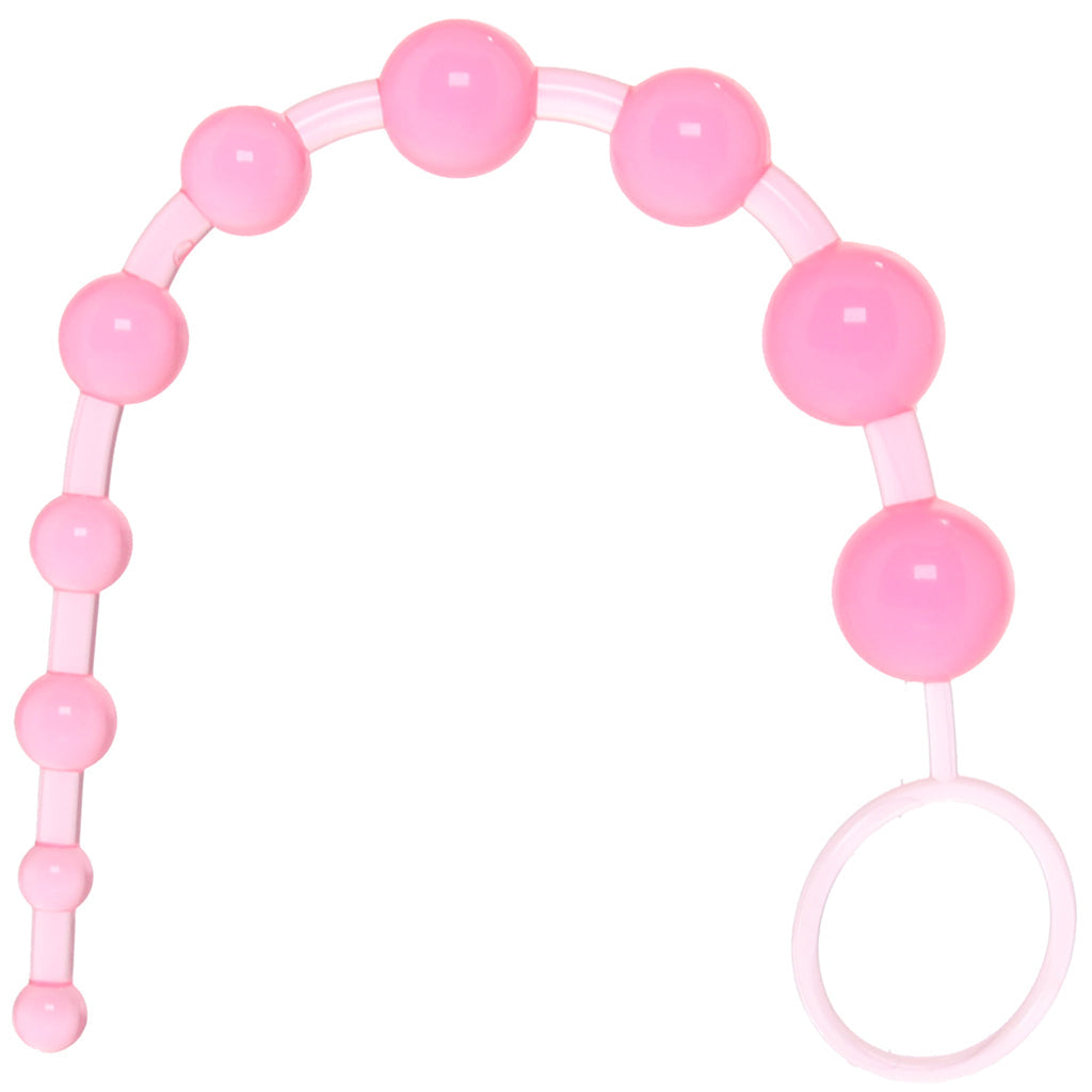 X-10 Anal Beads in Pink by CalExotics