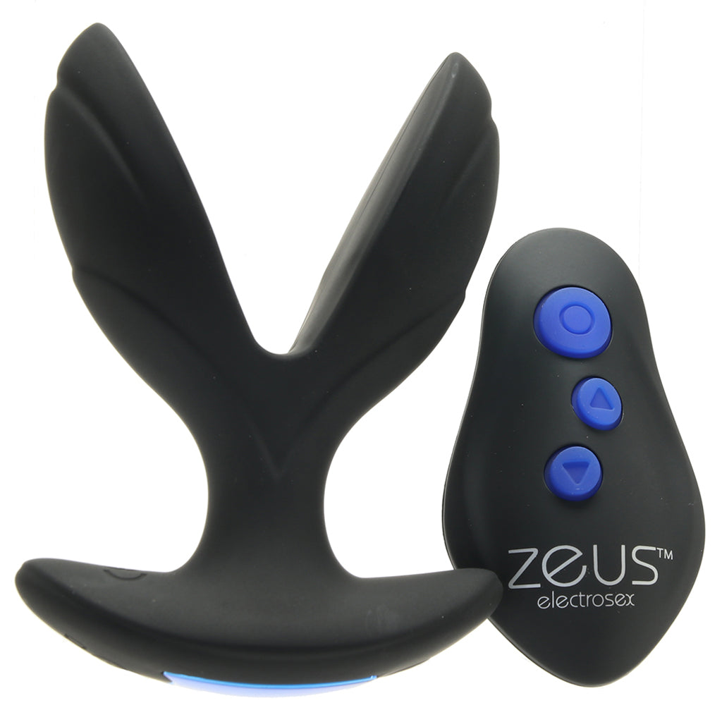 Zeus Electro-Spread Vibrating E-Stim Butt Plug — Heaven Boutique Toronto 1